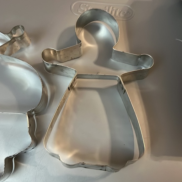 Vintage 1985 Fox Run Craftsmen Stainless Cookie Cutters Gingerbread Santa NIB - Picture 9 of 10
